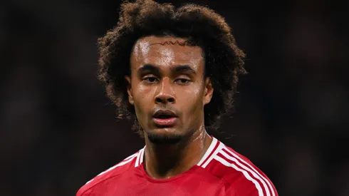 Zirkzee pelo Manchester United contra o Newcastle. Foto: IMAGO / Sportimage