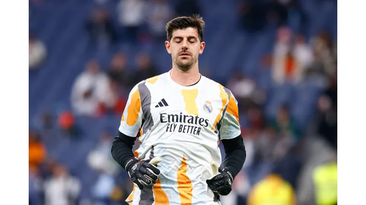 Courtois, goleiro do Real Madrid em campo