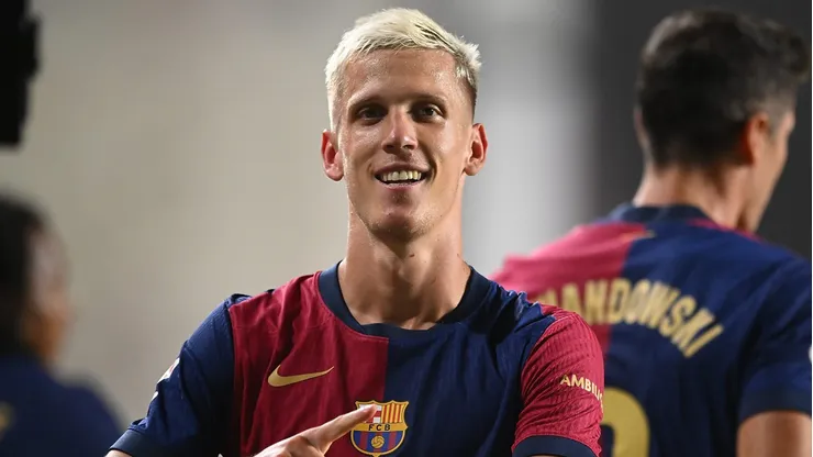 Dani Olmo, do Barcelona, pode ter gigante da Alemanha como destino (Photo by Denis Doyle/Getty Images)