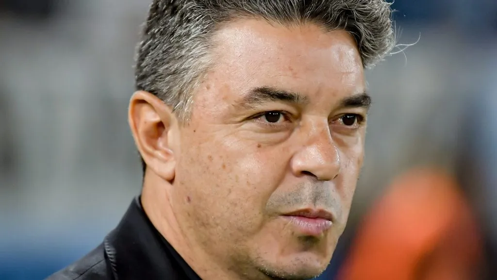 O River Plate enfrenta um desafio inesperado sob o comando de Marcelo Gallardo: a dificuldade em marcar gols nos primeiros tempos. (Photo by Marcelo Endelli/Getty Images)
