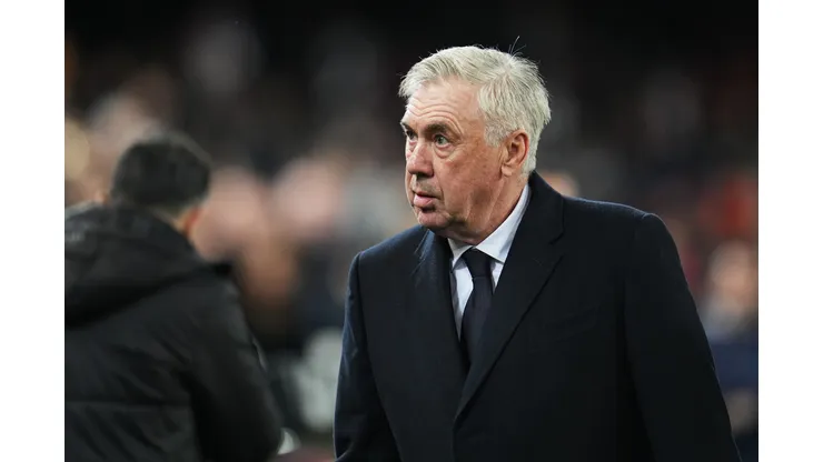 Ancelotti, técnico do Real Madrid (Photo by Aitor Alcalde/Getty Images)