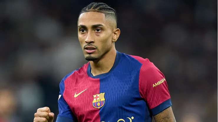 Raphinha brilha no Barcelona e alcança uma estatística impressionante na Liga dos Campeões. (Photo by Angel Martinez/Getty Images)