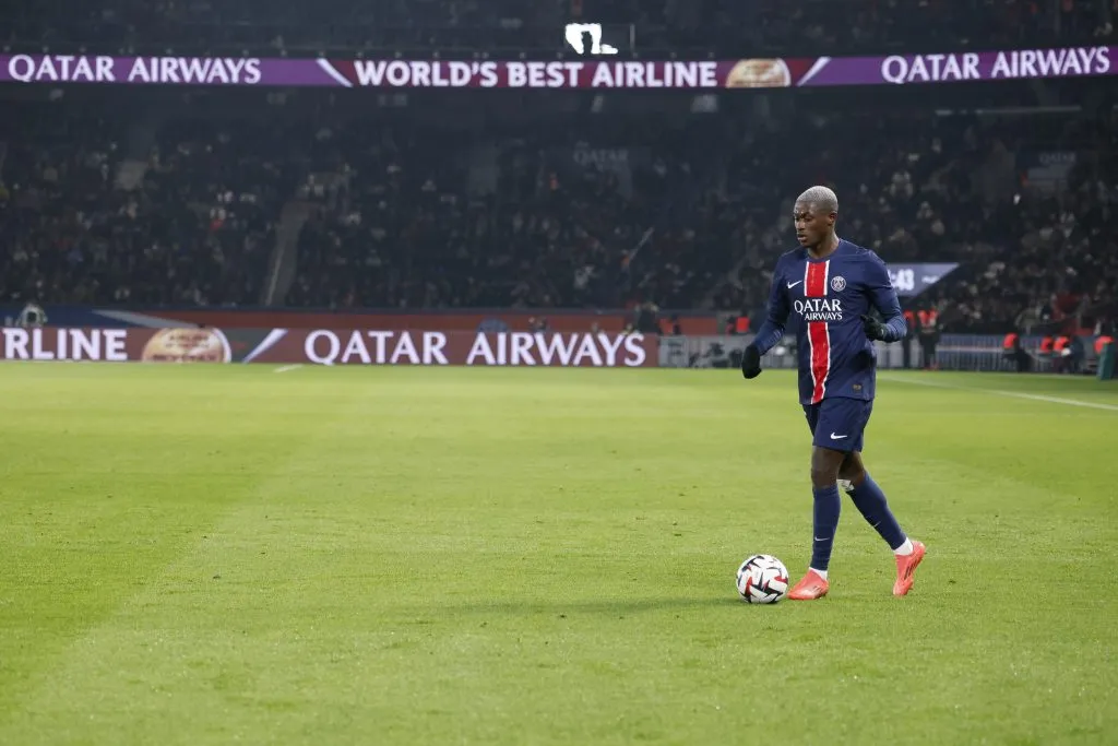 Nuno Mendes quer jogar na Inglaterra. (Photo by Catherine Steenkeste/Getty Images for Qatar Airways)