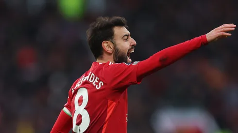 Empate em United x Liverpool na Premier League deixa Bruno Fernandes frustrado.