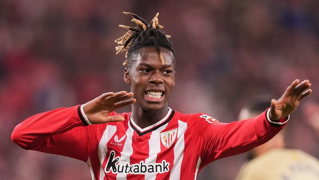 Nico Williams em ação pelo Bilbao.