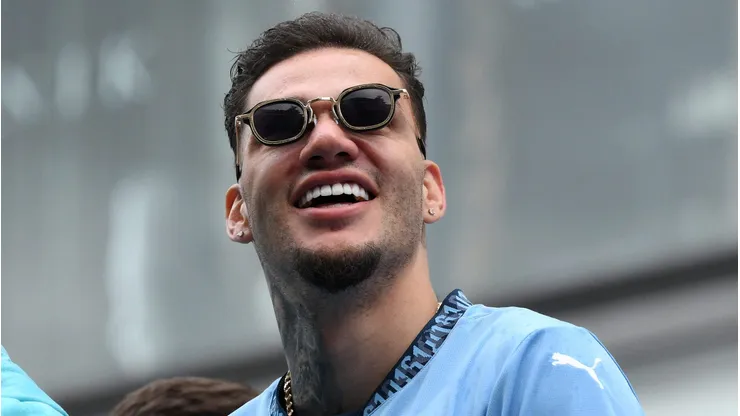 Goleiro Ederson, pode deixar o Manchester City e diretoria observa outros nomes (Photo by Ben Roberts Photo/Getty Images)