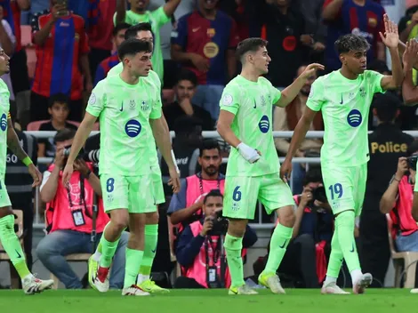 Barcelona celebra Gavi, jovem estrela que faz história na Supercopa