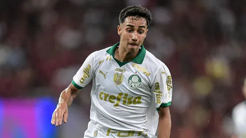 Vitor Reis jogador do Palmeiras durante partida contra o Flamengo no estádio Maracanã