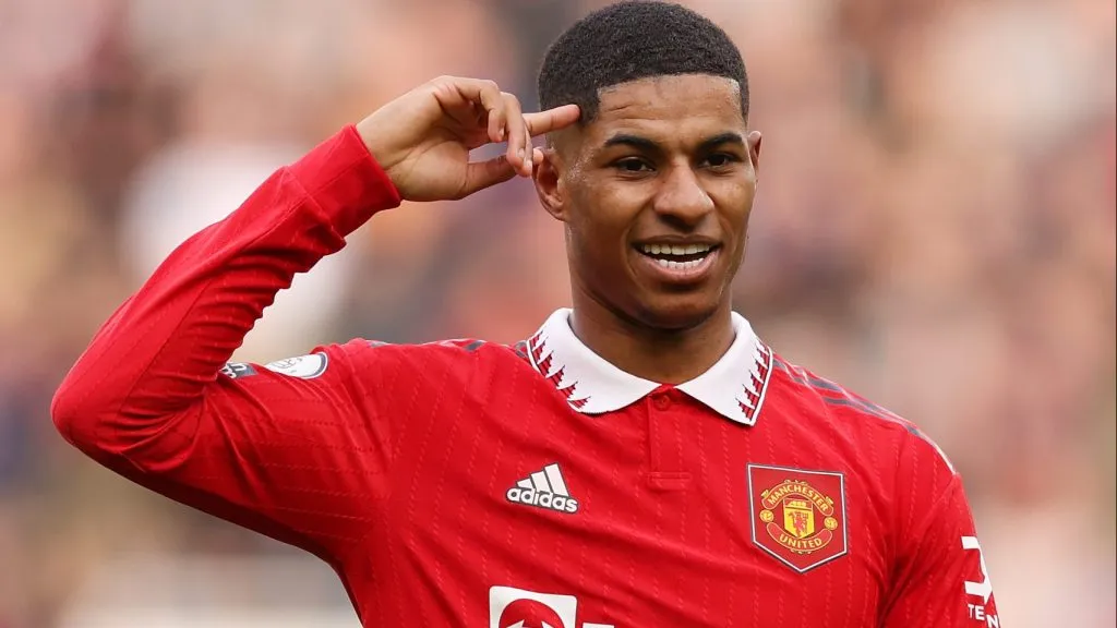 Marcus Rashford, do Manchester United, é alvo do Barcelona (Photo by Richard Heathcote/Getty Images)