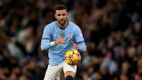 Kyle Walker em campo pelo City (Photo by Carl Recine/Getty Images)