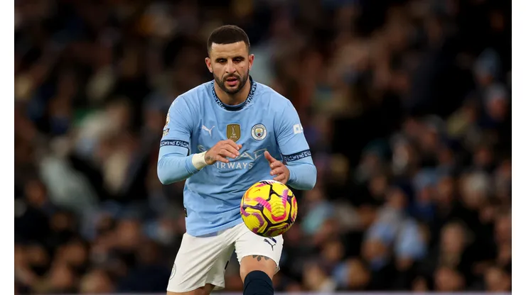 Kyle Walker em campo pelo City (Photo by Carl Recine/Getty Images)
