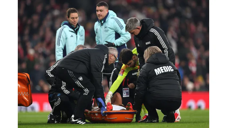 Lesão de Gabriel Jesus deve preocupar o Arsenal (Photo by Alex Pantling/Getty Images)