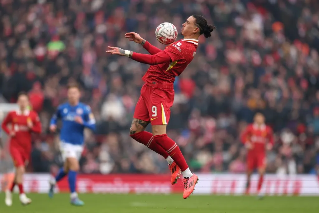 Darwin em ação pelo Liverpool. Foto: Jan Kruger/Getty Images