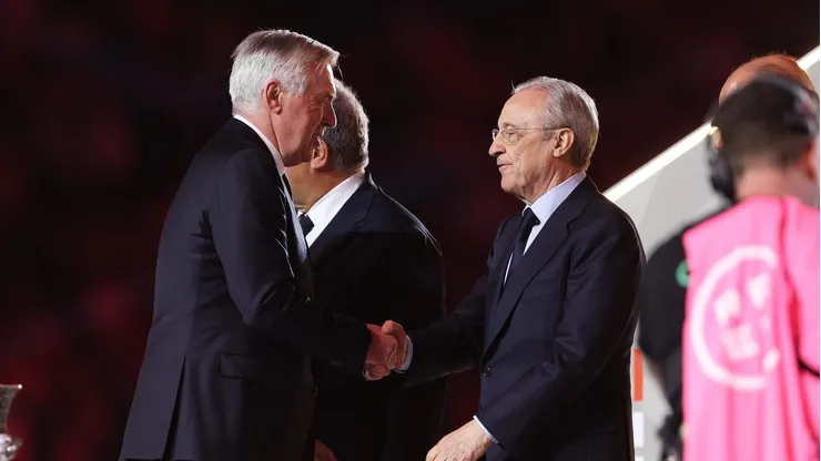 Ancelotti pode trocar de clube caso Florentino Pérez decida mudar os planos. Foto: Yasser Bakhsh/Getty Images
