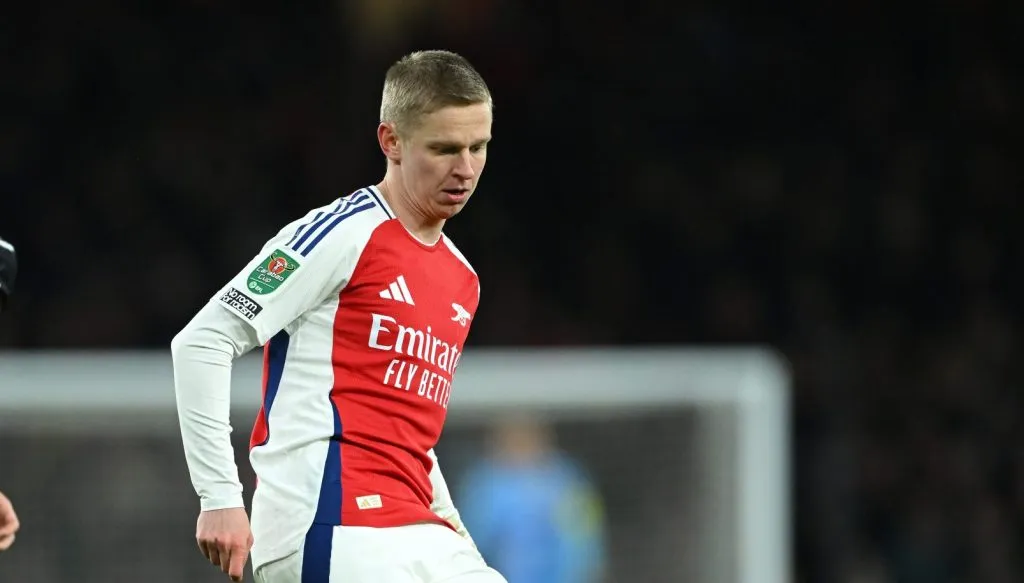 Zinchenko em campo pelo Arsenal (Shaun Botterill/Getty Images)