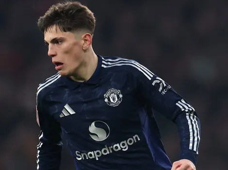 Garnacho vira opção no Napoli para substituir Kvaratskhelia