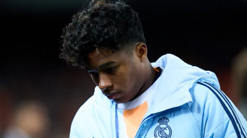 Endrick está fora dos planos de Ancelotti. (Photo by Aitor Alcalde/Getty Images)