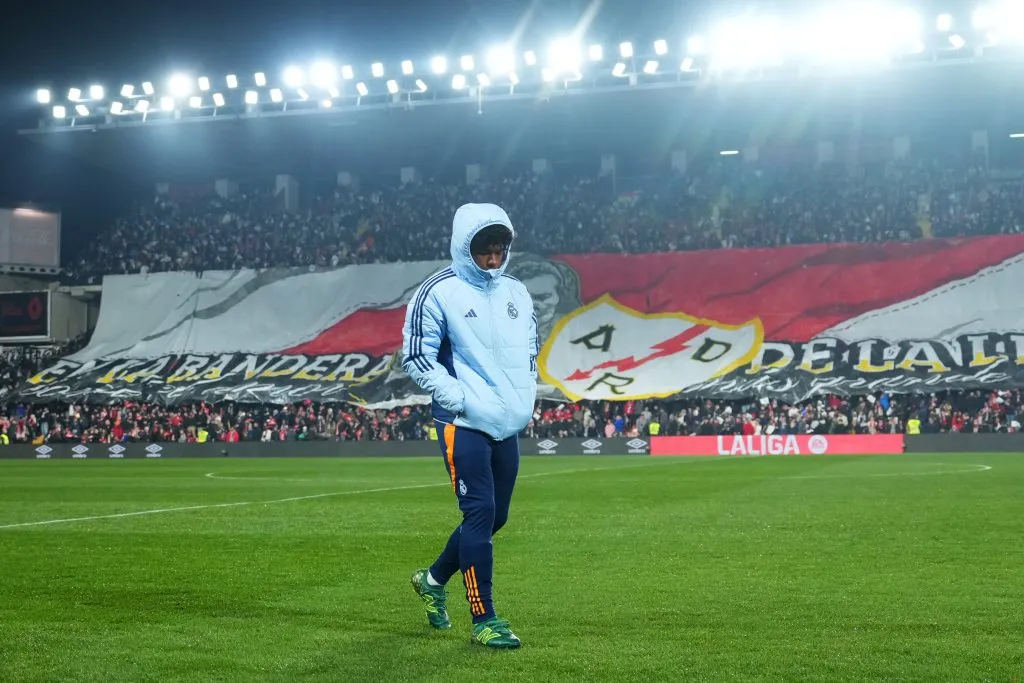 Endrick está sem espaço com Ancelotti. (Photo by Angel Martinez/Getty Images)