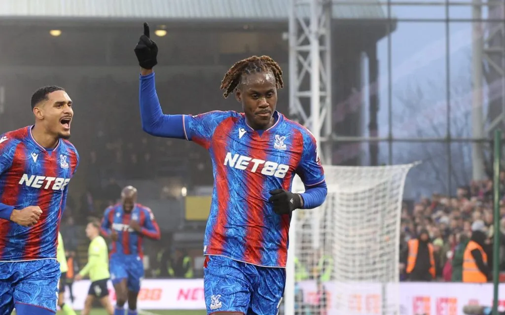 Trevoh Chalobah celebrando um gol pelo Crystal Palace (Warren Little/Getty Images)