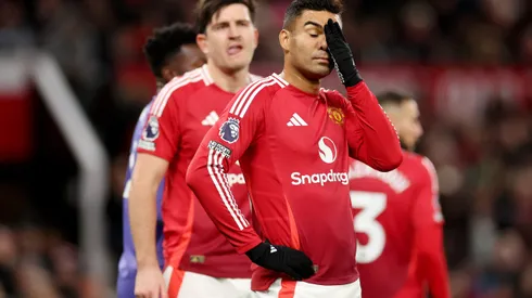 Casemiro está cada vez mais próximo de sair do United (Photo by Carl Recine/Getty Images)