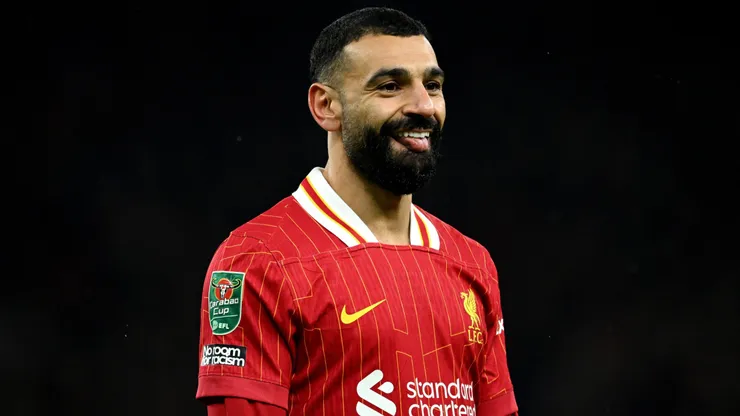 Mohamed Salah em jogo do Liverpool. Foto: Justin Setterfield