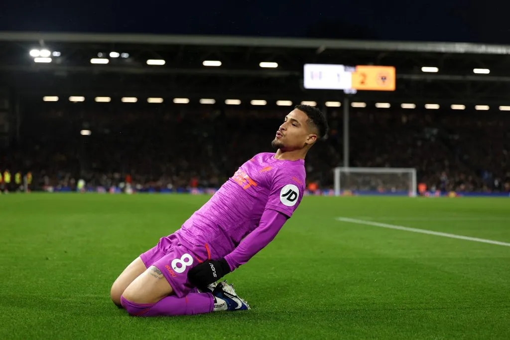 João Gomes em ação pelo Wolves. (Photo by Richard Heathcote/Getty Images)