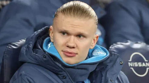 Haaland teme não classificação do Man City. (Photo by Carl Recine/Getty Images)