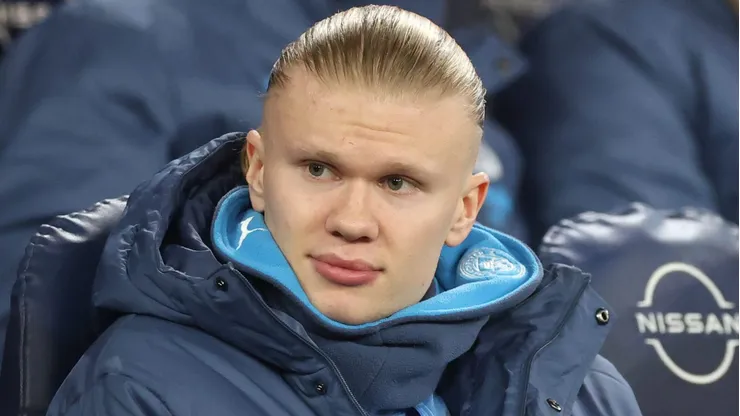 Haaland teme não classificação do Man City. (Photo by Carl Recine/Getty Images)
