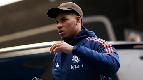 Marcus Rashford antes de jogo