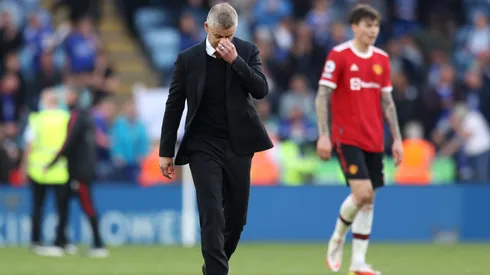 Solskjaer como treinador do Manchester United em jogo contra o Leicester. Três anos após ser demitido, o técnico assumiu um novo clube. Foto: Alex Pantling