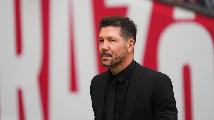 Diego Simeone em jogo do Atlético de Madrid contra o Leganés. Treinador autorizou a negociação de Vermeeren. Foto: Angel Martinez