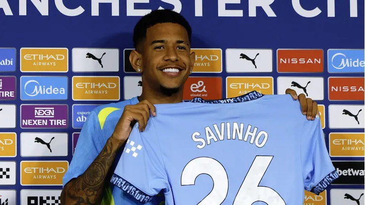 Contratação de Savinho muda time de Guardiola. Foto: Malcolm Couzens/Getty Images