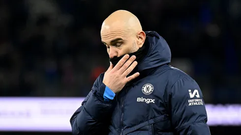 Enzo Maresca durante jogo defendendo o Chelsea
