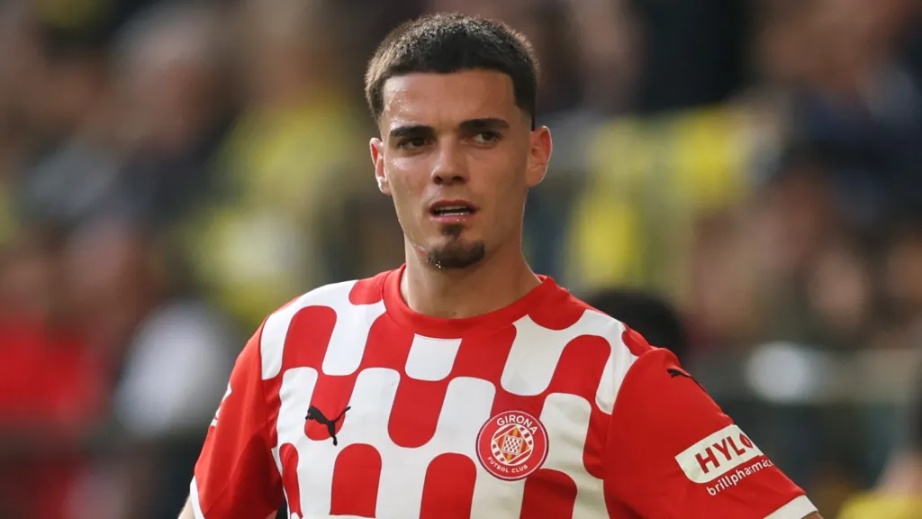 Miguel Gutiérrez durante partida pelo Girona (Photo by Clive Brunskill/Getty Images)