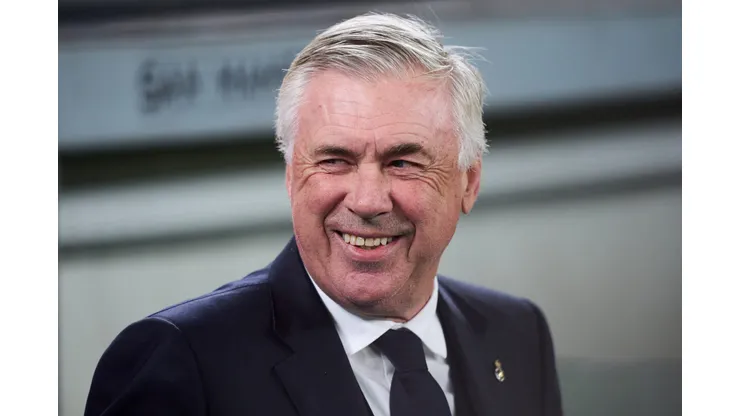 Ancelotti, técnico do Real Madrid. (Photo by Juan Manuel Serrano Arce/Getty Images)