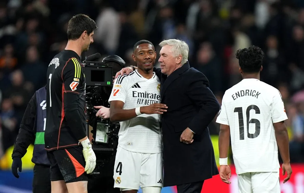 Ancelotti, técnico do Real Madrid, após o jogo contra Las Palmas. (Photo by Angel Martinez/Getty Images)
