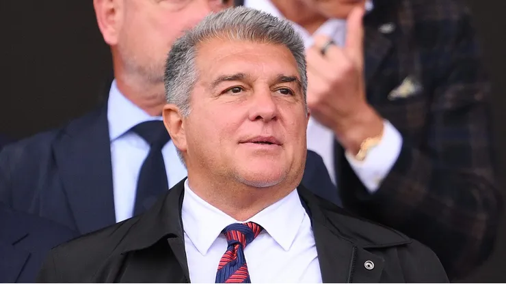 Joan Laporta, presidente do Barcelona, ainda quer Marcus Rashford, do Manchester United (Photo by David Ramos/Getty Images)
