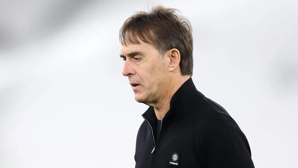 Julen Lopetegui em jogo do West Ham. Foto: Julian Finney/Getty Images