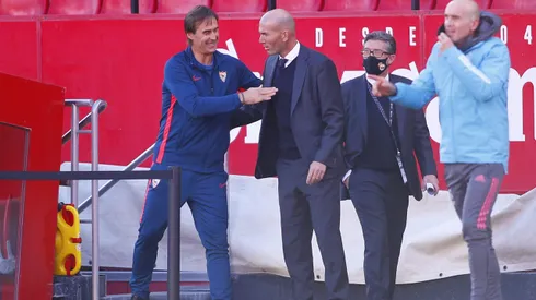 Lopetegui em jogo do Sevilla contra o Real Madrid. Treinador está negociando com a seleção belga. Foto: Fran Santiago/Getty Images