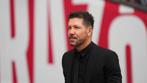 Diego Simeone em jogo do Atlético de Madrid. Foto: Angel Martinez