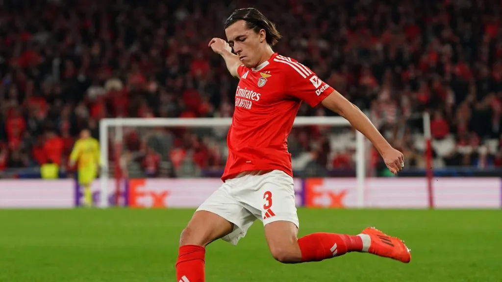 Carreras em jogo do Benfica. Foto: Gualter Fatia/Getty Images