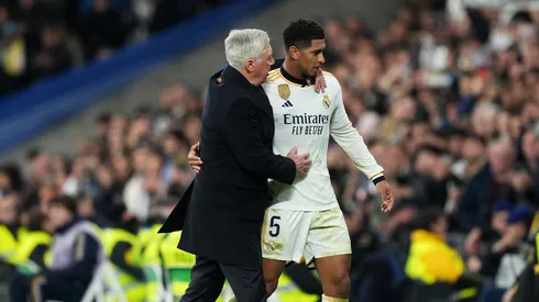Jude Bellingham e Carlo Ancelotti pelo Real Madrid