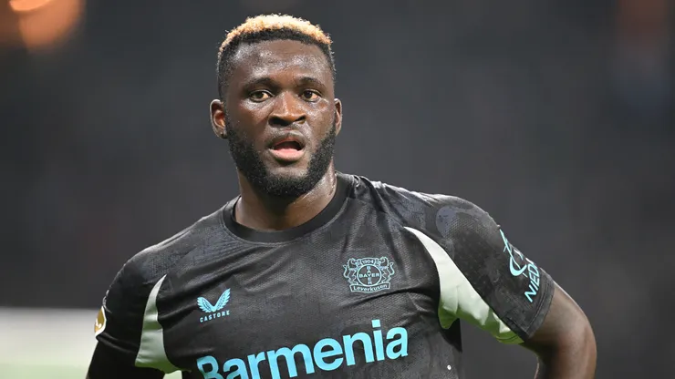 Victor Boniface, atacante do Bayer Leverkusen. Foto: Stuart Franklin