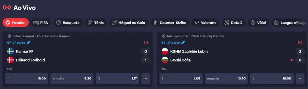 Apostas Ao Vivo KingPanda