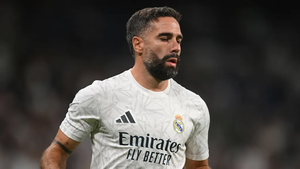 Dani Carvajal em partida do Real Madrid contra o Betis (Photo by Denis Doyle/Getty Images)