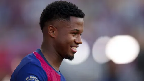 Ansu Fati em jogo do Barcelona contra o Monaco. Atacante pode estar de saída do clube catalão. Foto: Eric Alonso