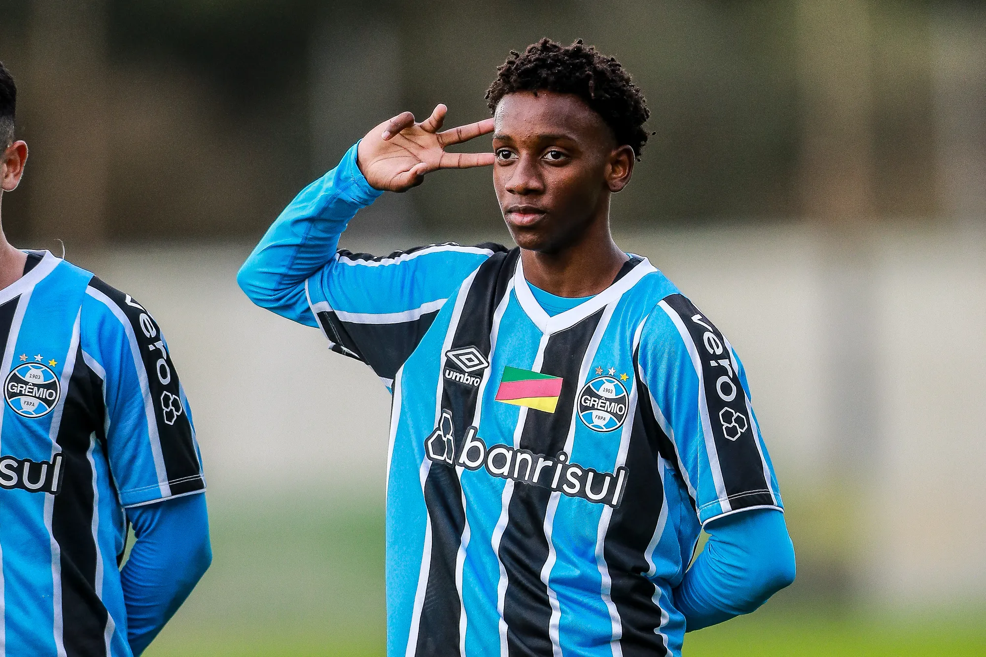 Gabriel Mec na base do Grêmio. Foto: Giancarlo Santorum/AGIF