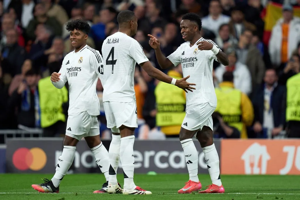 Endrick em ação pelo Real Madrid. (Photo by Angel Martinez/Getty Images)