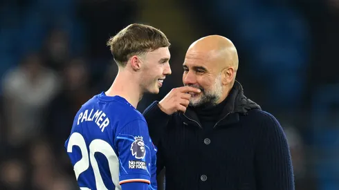 Cole Palmer e Guardiola (Photo by Michael Regan/Getty Images)