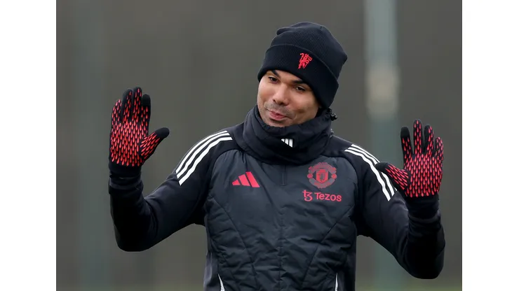 Ruben Amorim ainda é jogador do Manchester United (Photo by Carl Recine/Getty Images)